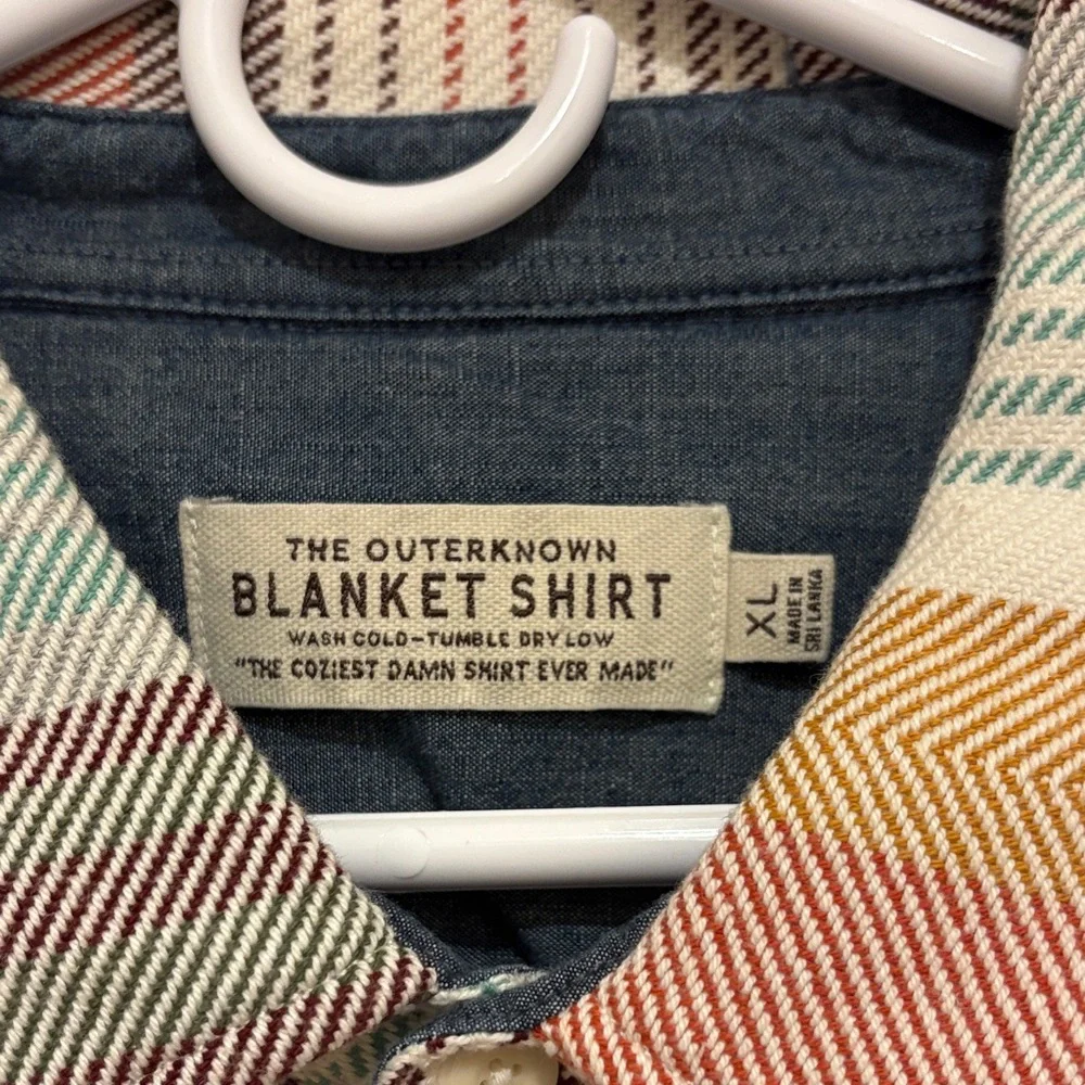 Outerknown Multicolor Striped Casual Button Down Shirt - Picture 2 of 4